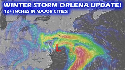 Winter Storm Orlena Update .